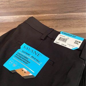 Savane Stretch Fabric 42x32 Flat Front Dress Pants